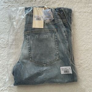 MNML flare denim jean size 28 NWT